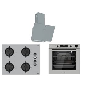 Tommatech TT300 TDE6004SG - TAO6001SG - TAF6004SSP Gri 3'lü Ankastre Set