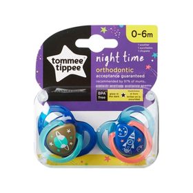 Tommee Tippee 2'li 0-6 Ay Gece Emzik