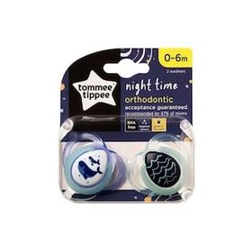 Tommee Tippee 2'li 0-6 Ay Ortodontik Gece Emziği