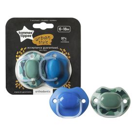 Tommee Tippee 6-18 Ay Urban 2'li Emzik kız beyaz -pembe