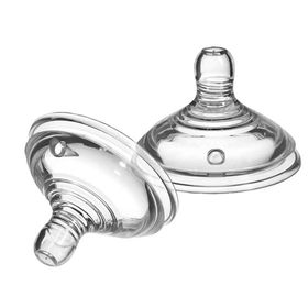 Tommee Tippee Orta Akış Ikili - Şeffaf Gelişmiş Antikolik Biberon Emzik