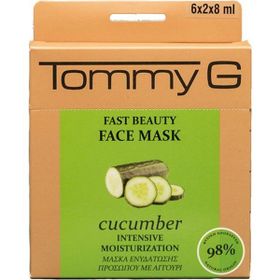 Tommy G TG5FB-BCU-F15 Fast Beauty Face Mask Cucumber TG Box Salatalık Hızlı Güzellik Maskesi