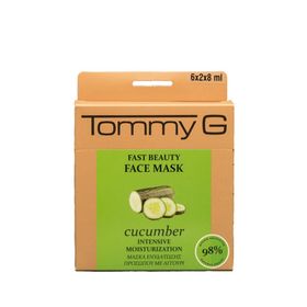 Tommy G TG5FB-BCU-F15 Fast Beauty Face Mask Cucumber TG Box Salatalık Hızlı Güzellik Maskesi