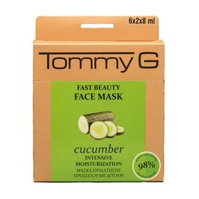 Tommy G TG5FB-BCU-F15 Fast Beauty Face Mask Cucumber TG Box Salatalık Hızlı Güzellik Maskesi