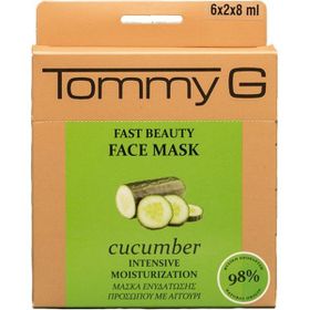 Tommy G TG5FB-BCU-F15 Fast Beauty Face Mask Cucumber TG Box Salatalık Hızlı Güzellik Maskesi