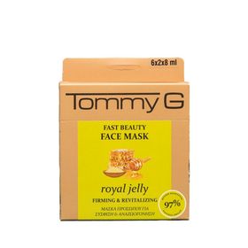 Tommy G TG5FB-BJE-F15 Fast Beauty Face Mask Royal Jelly TG Box Arı Sütü Hızlı Güzellik Maskesi