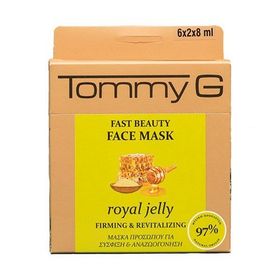 Tommy G TG5FB-BJE-F15 Fast Beauty Face Mask Royal Jelly TG Box Arı Sütü Hızlı Güzellik Maskesi