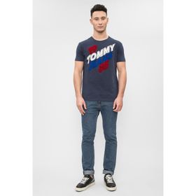 Tommy Hilfiger 09T3340-410 Lacivert Erkek T-shirt