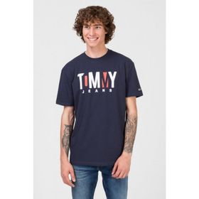 Tommy Hilfiger 09T3340-410 Lacivert Erkek T-shirt