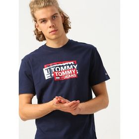 Tommy Hilfiger 09T3340-410 Lacivert Erkek T-shirt