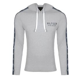 Tommy Hilfiger 09T4088-004 Gri Erkek Kapüşonlu Sweatshirt