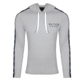 Tommy Hilfiger 09T4088-004 Gri Erkek Kapüşonlu Sweatshirt