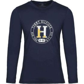 Tommy Hilfiger 09T4214-410 Lacivert Erkek Sweatshirt