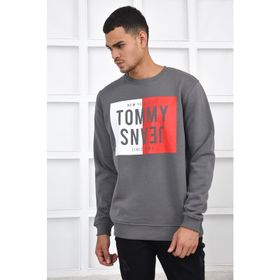 Tommy Hilfiger 5002453905002 Gri Erkek Sweatshirt