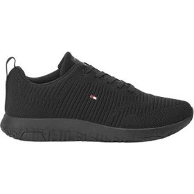 Tommy Hilfiger Corporate Knit Rib Runner Siyah Spor Ayakkabı