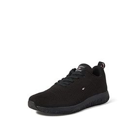 Tommy Hilfiger Corporate Knit Rib Runner Siyah Spor Ayakkabı