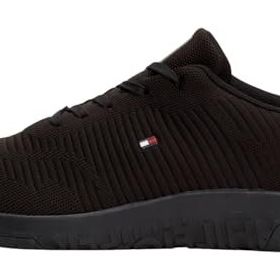 Tommy Hilfiger Corporate Knit Rib Runner Siyah Spor Ayakkabı