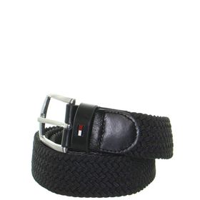 Tommy Hilfiger Denton Elastic Siyah Erkek Kemer