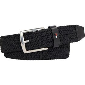 Tommy Hilfiger Denton Elastic Siyah Erkek Kemer