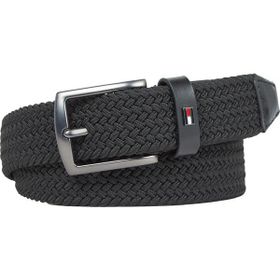 Tommy Hilfiger Denton Elastic Siyah Erkek Kemer