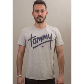 Tommy Hilfiger DM0DM01910 Gri Erkek T-Shirt