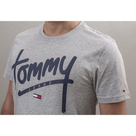 Tommy Hilfiger DM0DM01910 Gri Erkek T-Shirt