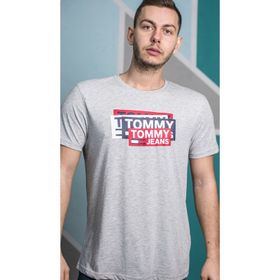 Tommy Hilfiger DM0DM01910 Gri Erkek T-Shirt