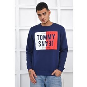 Tommy Hilfiger DM0DM08473 Mavi Erkek Sweatshirt