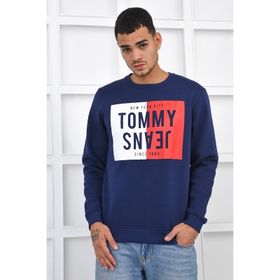 Tommy Hilfiger DM0DM08473 Mavi Erkek Sweatshirt