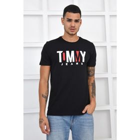 Tommy Hilfiger DM0DM08671 Siyah Erkek T-Shirt
