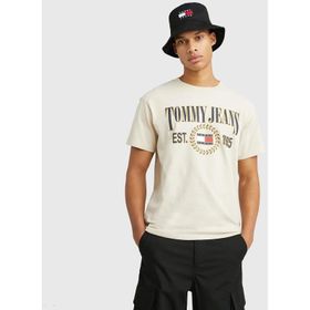 Tommy Hilfiger DM0DM16231 Acı Krem Erkek T-shirt