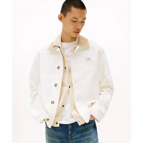 Tommy Hilfiger DM0DM21666-YBH Beyaz Cotton Chore Jacket Erkek Ceket