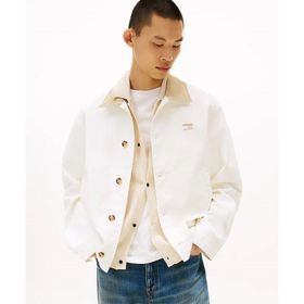 Tommy Hilfiger DM0DM21666-YBH Beyaz Cotton Chore Jacket Erkek Ceket