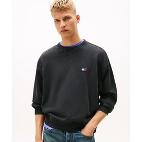 Tommy Hilfiger DM0DM22079-PT2 Siyah 90S New Classics Cneck Erkek Sweatshirt