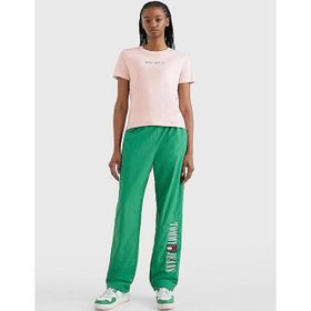 Tommy Hilfiger DW0DW15447-TJ9 Pembe Kadın T-shirt