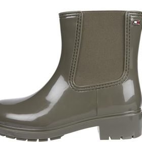 Tommy Hilfiger Flag Rainboot Yeşil Kadın Bot