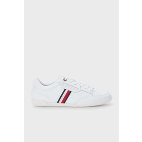 Tommy Hilfiger FM0FM04277 YBR Beyaz Deri Sneaker Erkek Ayakkabı