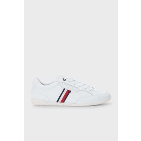 Tommy Hilfiger FM0FM04277 YBR Beyaz Deri Sneaker Erkek Ayakkabı