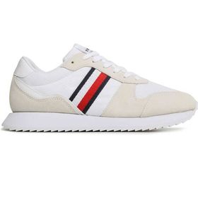 Tommy Hilfiger FM0FM04699 Beyaz Runner Evo Mix Erkek Sneakers