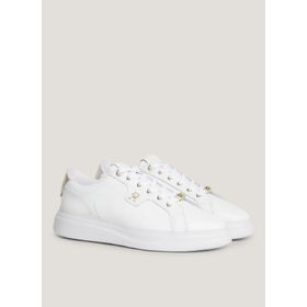 Tommy Hilfiger FW0FW077800K7 Beyaz Deri Kadın Sneaker