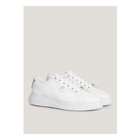 Tommy Hilfiger FW0FW077800K7 Beyaz Deri Kadın Sneaker