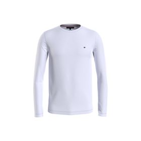 Tommy Hilfiger MW0MW10804YBR Beyaz Bisiklet Yaka Erkek T-shirt