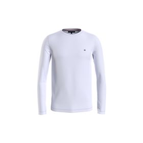 Tommy Hilfiger MW0MW10804YBR Beyaz Bisiklet Yaka Erkek T-shirt