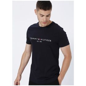 Tommy Hilfiger MW0MW11465403 Bisiklet Yaka Mavi Erkek T-shirt