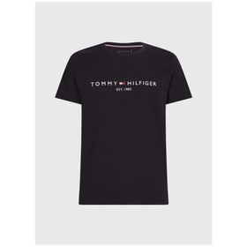 Tommy Hilfiger MW0MW11465BAS Bisiklet Yaka Siyah Erkek T-shirt