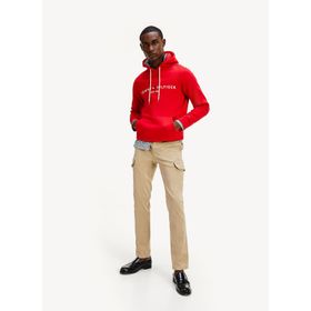 Tommy Hilfiger MW0MW11599 Kapüşon Yaka Kırmızı Erkek Sweatshirt