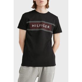 Tommy Hilfiger MW0MW30035BDS Bisiklet Yaka Siyah Erkek T-Shirt