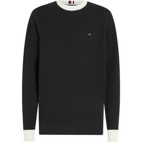 Tommy Hilfiger MW0MW33511 Siyah Bisiklet Yaka Slim Fit Erkek Kazak