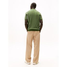 Tommy Hilfiger MW0MW41949 Knitted Vertical Stripe Ss Erkek Polo Tişört