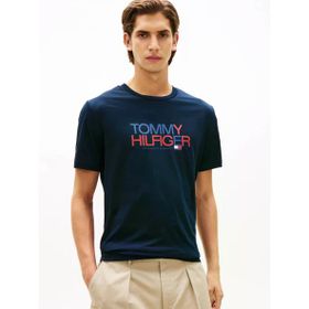 Tommy Hilfiger MW0MW42369 Brand Love Big Text Erkek Tişört